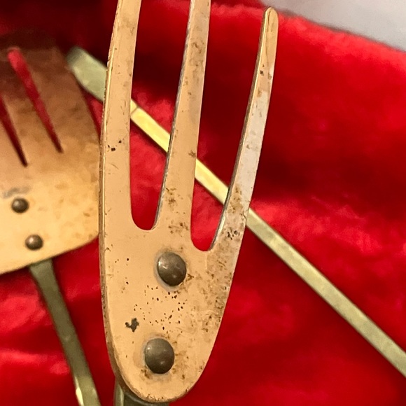 Vintage Set of 4 Copper Hanging Cooking Utensils - Picture 11 of 16